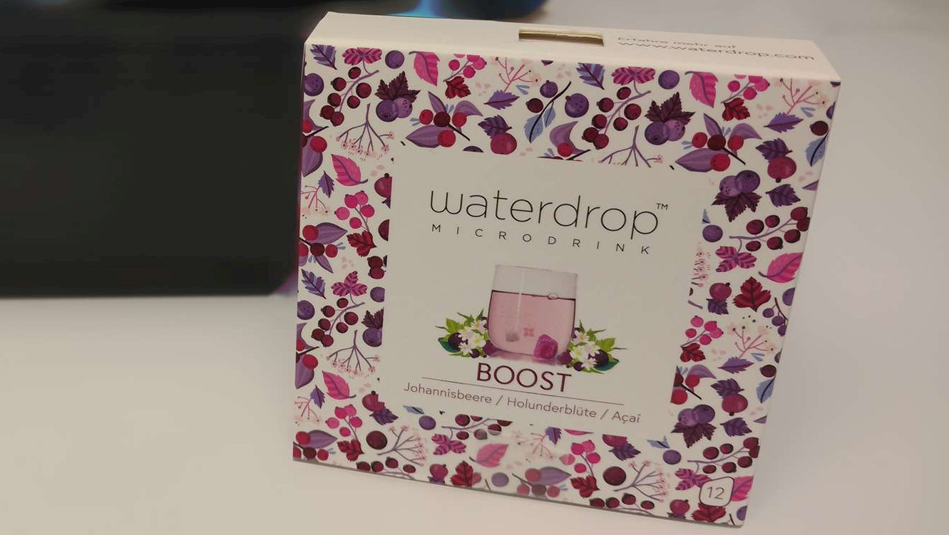 Test Waterdrop™ BOOST Energiequelle im kompakten Format