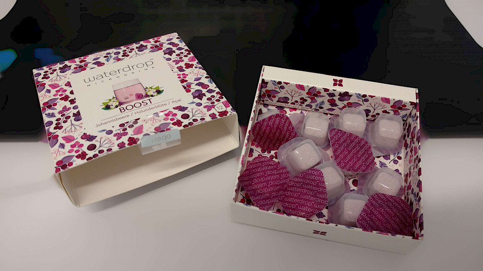 Test Waterdrop™ BOOST Energiequelle im kompakten Format