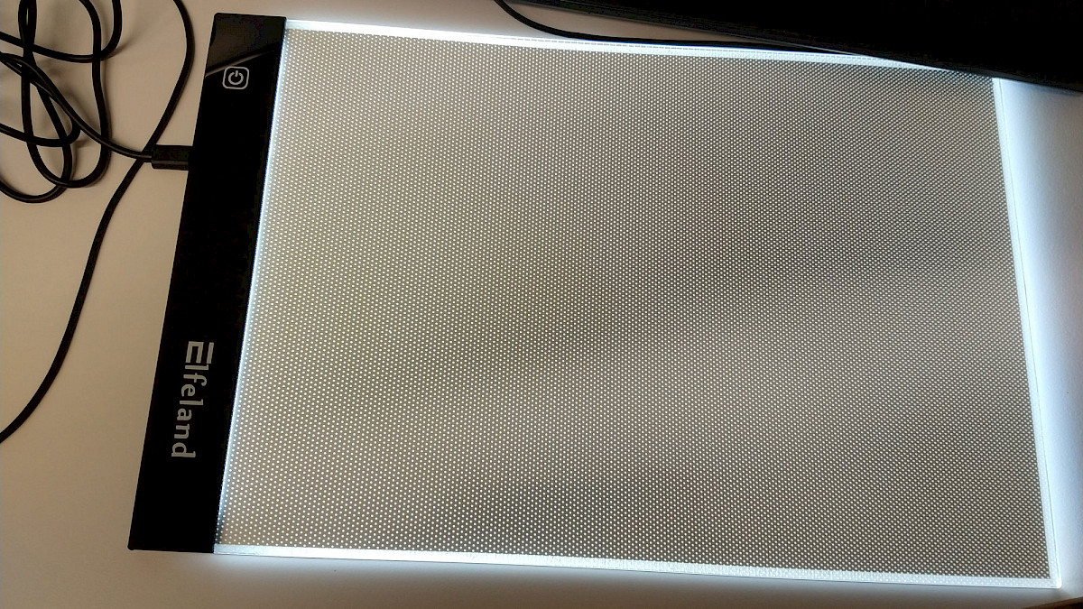 Leuchttisch A4,Leuchtbrett Dimmbar Leuchtpad Leuchtkasten Tragbare Light-Pad LED 