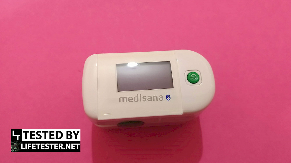 Testergebnis - Gutes und zuverlässigen Pulsoximeter Das Display (inaktiv) des Oximeters - © www.lifetester.net