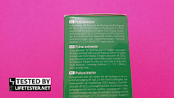 Test - Medisana PM 100 connect Pulsoximeter Verpackung seitlich - © www.lifetester.net