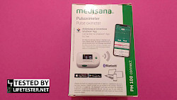 Test - Medisana PM 100 connect Pulsoximeter Verpackung Rückseite - © www.lifetester.net
