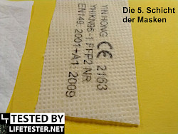 Im Test - EUROPAPA 20x FFP2 Atemschutzmaske - Erfahrungen Die äußerste Schicht - © www.lifetester.net