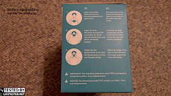 Im Test - EUROPAPA 20x FFP2 Atemschutzmaske - Erfahrungen Anwendungshinweise auf der Verpackung - © www.lifetester.net