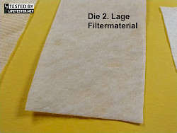 Im Test - EUROPAPA 20x FFP2 Atemschutzmaske - Erfahrungen Die 2 Filterlage - © www.lifetester.net