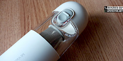 Im Test - Xiaomi Mi Vacuum Cleaner Mini kabelloser Handstaubsauger - Erfahrungen Verriegelung Staubbehälter - © www.lifetester.net