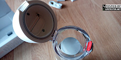 Im Test - Xiaomi Mi Vacuum Cleaner Mini kabelloser Handstaubsauger - Erfahrungen Geöffneter Staubbehälter - © www.lifetester.net