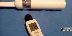 Im Test - Xiaomi Mi Vacuum Cleaner Mini kabelloser Handstaubsauger - Erfahrungen niedrige Leistungsstufe - ca. 77 dB - © www.lifetester.net