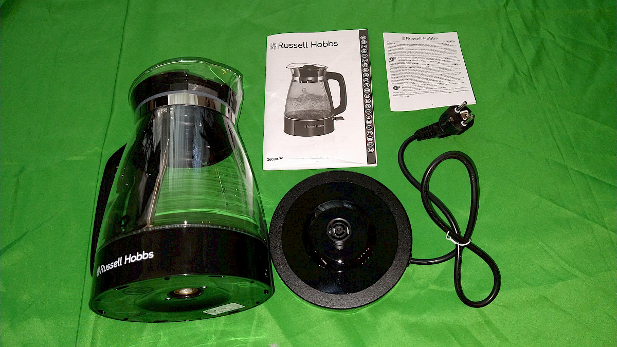 Im Test - Russell Hobbs Wasserkocher Glas mit LED-Beleuchtung 26080-70 ...