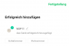 Gerät wurde in der App hinzugefügt.