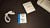 Komplett ausgepackt – zwei 9V-Akkus, USB-C-Doppelladekabel und eine kurze Bedienungsanleitung.