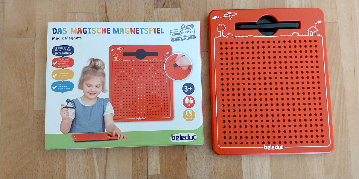 EIHI Magnet Spiel Zeichentafel - Magnetisches Lernspielzeug Für Kinder Rot